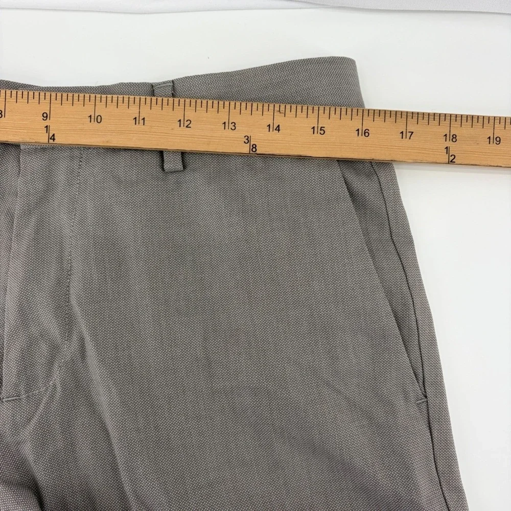 Banana Republic Mens Gray NonIron Tailored Slim Fit Dress Pants 32x34 Fits 32x33
